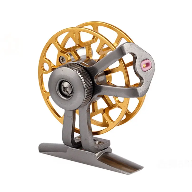 Новые рыболовные катушки металла центробежный падение круглый Алюминий