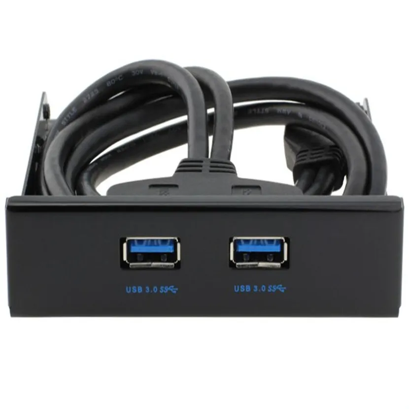 Levert Dropship Del Super Speed USB 3 0 5 дюймовая передняя панель с 2 портами Hub Mar08|super speed usb 3.0|usb 3.0
