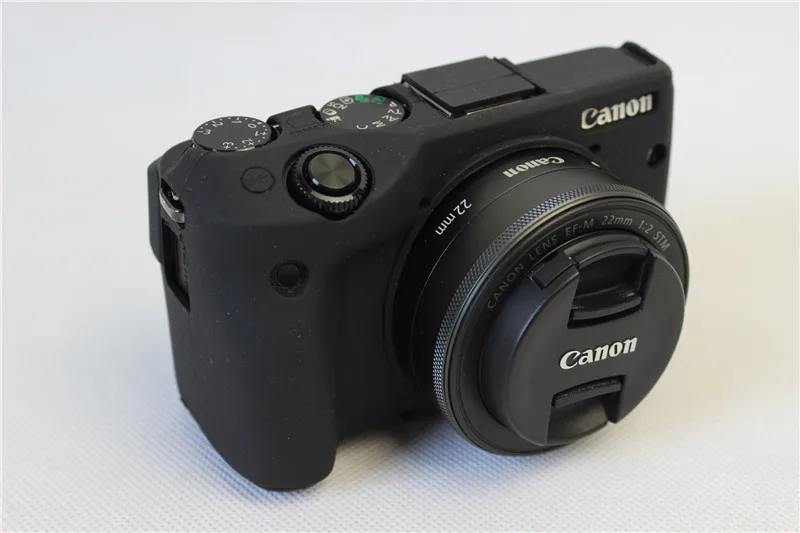 Красивый мягкий силиконовый резиновый чехол для корпуса камеры Canon EOS M3 EOSM3|camera case