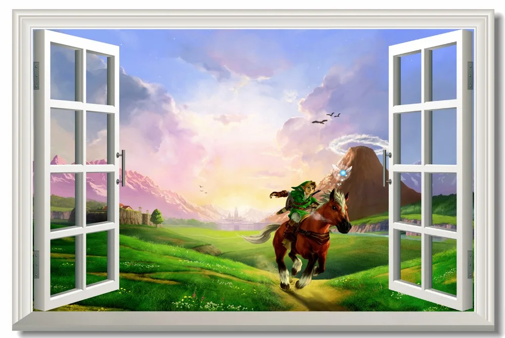 Изготовленный на заказ холст настенная живопись Legend Of плакат The Zelda Дыхание дикой