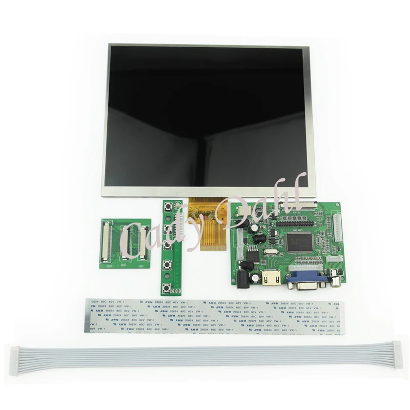 Плата контроллера HDMI VGA 2AV модуль + 8 &quotдюймов 1024*768 ЖК дисплей для Raspberry PI 3 B PS3 PS4