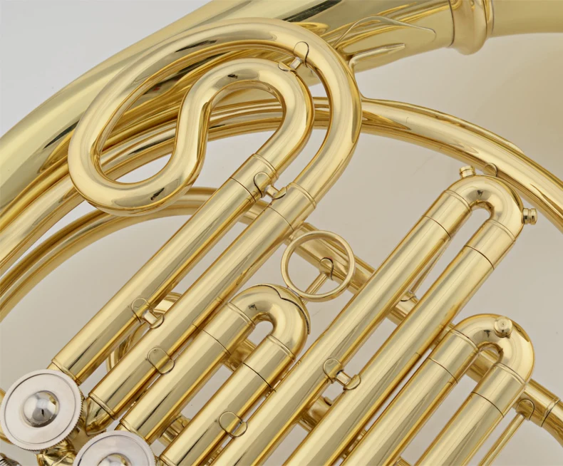 Профессиональный 4 клавишный латунный bB ключ французский Рог Музыкальные