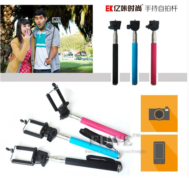 Bluetooth Wireless Remote Control Camera Shutter Release Monopod Tripod Self Timer for IOS Android mobile Tablet Free Shipping |