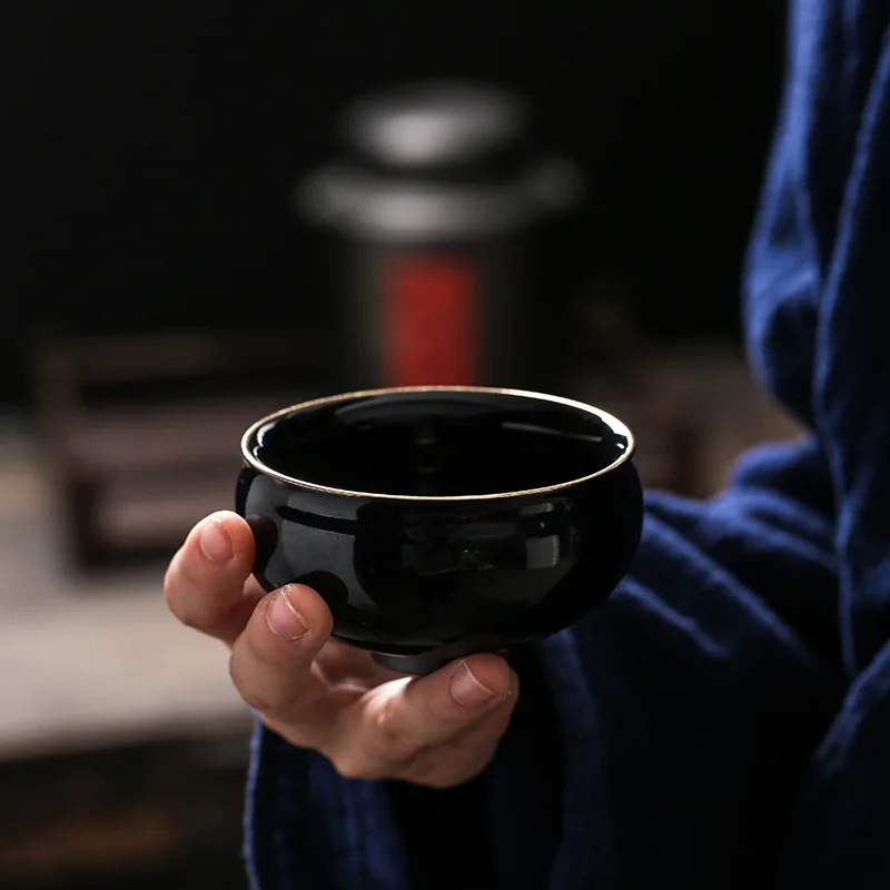 Jizhou чайная чашка с Кленовым листом Tianmu керамическая для чая китайскими