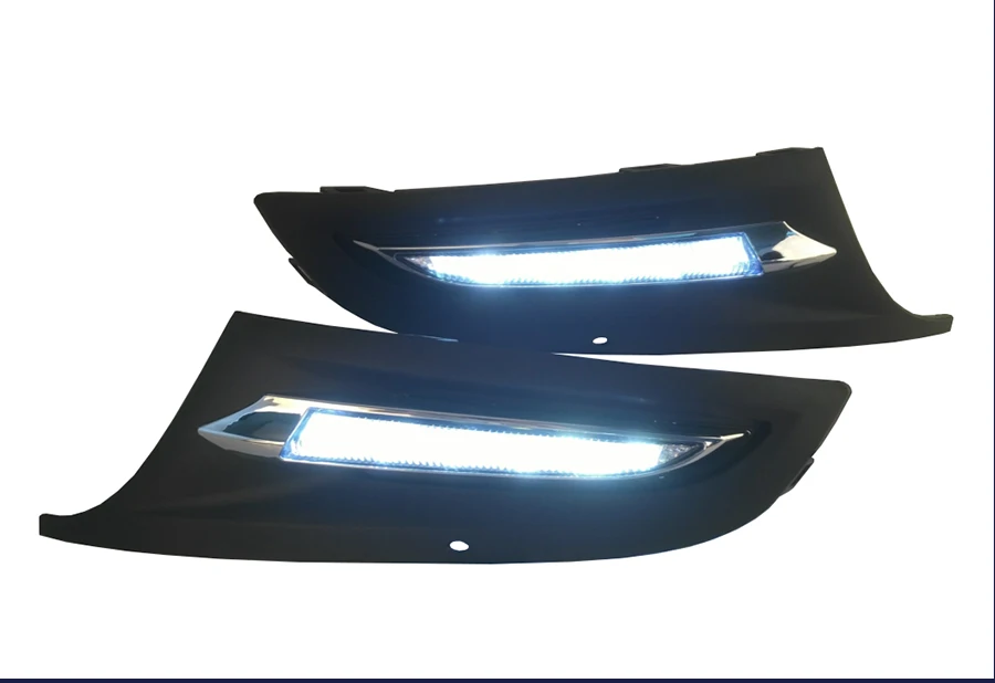 Дневные ходовые огни для Volkswagen Polo 2011 2012 2013 светодиодный DRL светодиодный противотуманные фары