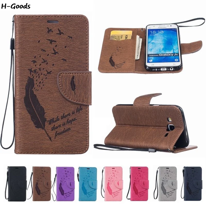 Для Coque Samsung Galaxy J5 2015 чехол кожаный бумажник и силиконовый для телефона флип J500F j500