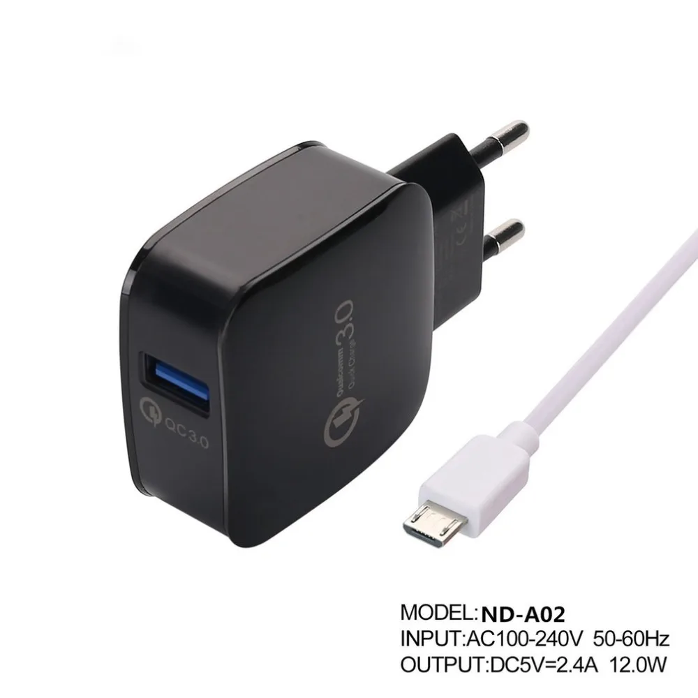 QC 3,0 быстрый адаптер для быстрой зарядки для путешествий и дома, штепсельная вилка переменного тока для телефона, настенное зарядное устройство USB, Аксессуары для мобильных телефонов, вилка стандарта США и ЕС