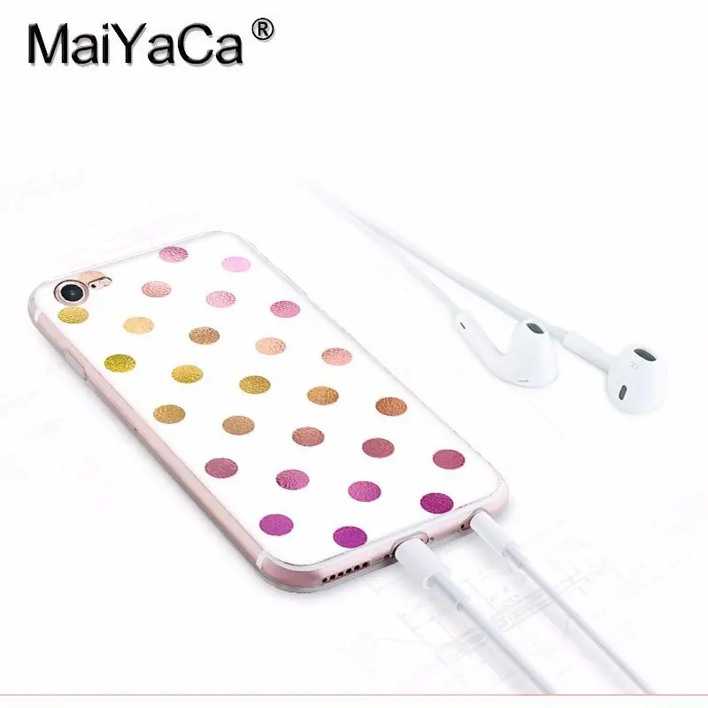 Высококачественный чехол MaiYaCa в горошек для телефона с креативным дизайном iphone SE