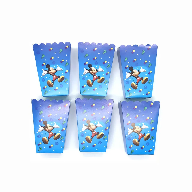 Disney с Микки Маусом 6 шт./лот мультфильм попкорн коробок маленькую коробочку