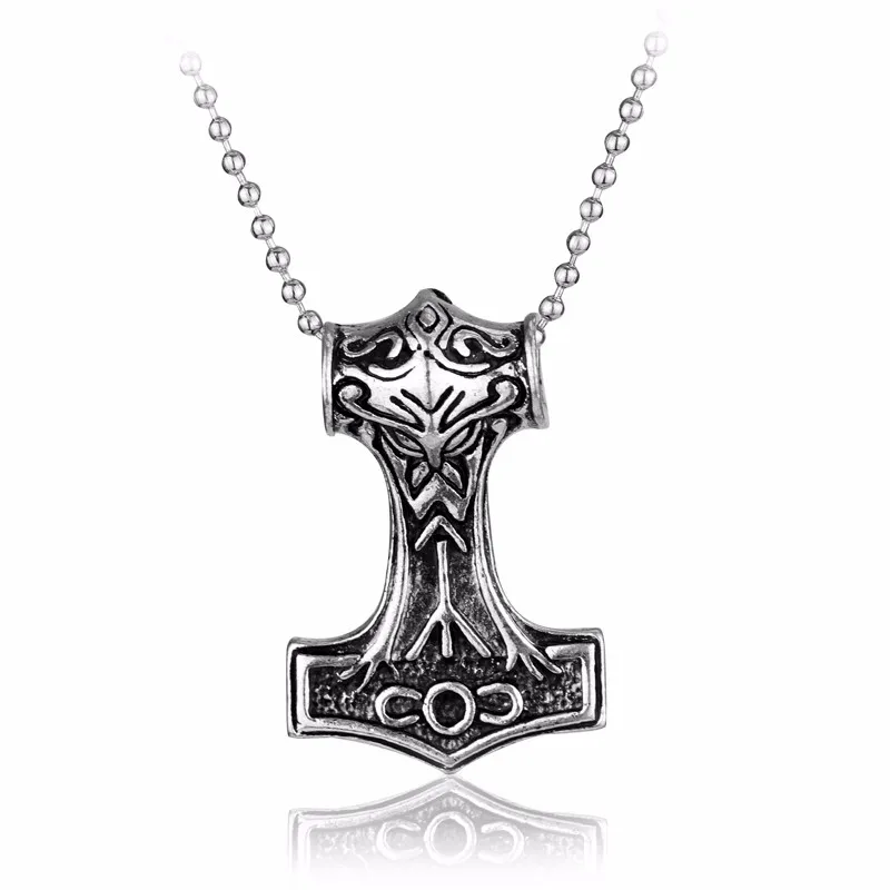 10 стилей Мститель Тор ожерелье молоток Темный мир сплав THOR'S HAMMER Magick Мужская подвеска ожерелье ювелирные изделия Прямая поставка