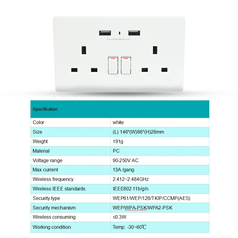 Умная жизнь (Tuya) Wi-Fi пульт дистанционного управления розетка стандарта