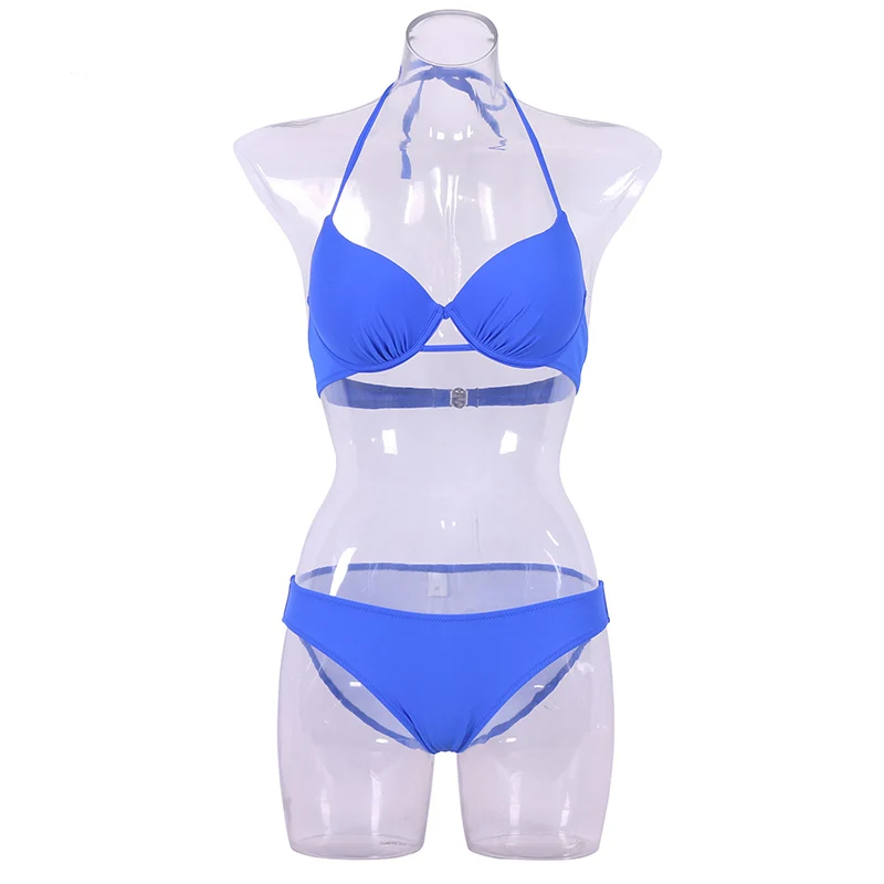 Новинка 2019 бикини TCBSG с лямкой на шее женский купальник пуш ап сексуальный