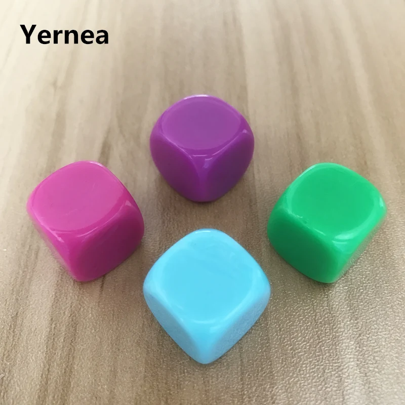 10 шт./лот 16 мм Пустые кости акриловые закругленные углы Hexahedron цветные могут
