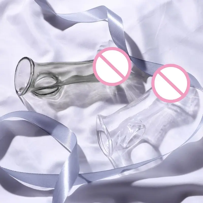 Мягкий пенис крышка рукав расширитель Сексуальная эрекция прозрачная Задержка