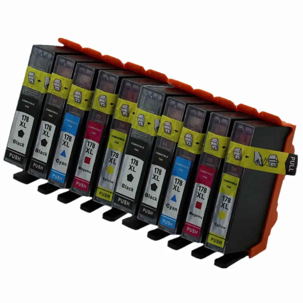 Сменные чернильные картриджи для HP178XL HP178 178XL 178 XL Photosmart D7520 D7560 B8550 C6324 D5400 B110c|ink