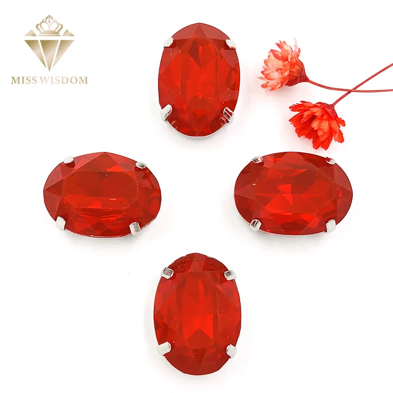 

Free shipping Matt Red opal oval shape sew on rhinestones with claw flatback Resin loose rhinestones DIY garment Accessories