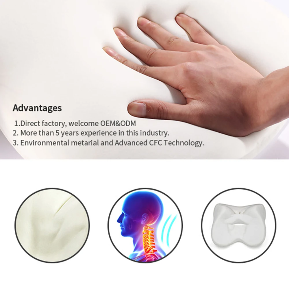 Auto Automatic Seat Support Comfortable Back Cushion Memory Foam Driver Spine Pain Pillow Car Styling Accessories |