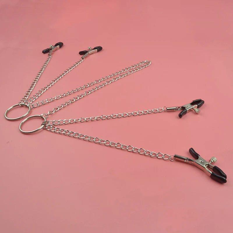 4 головки БДСМ игрушки интимные аксессуары женский ошейник дразнинг зажимы для