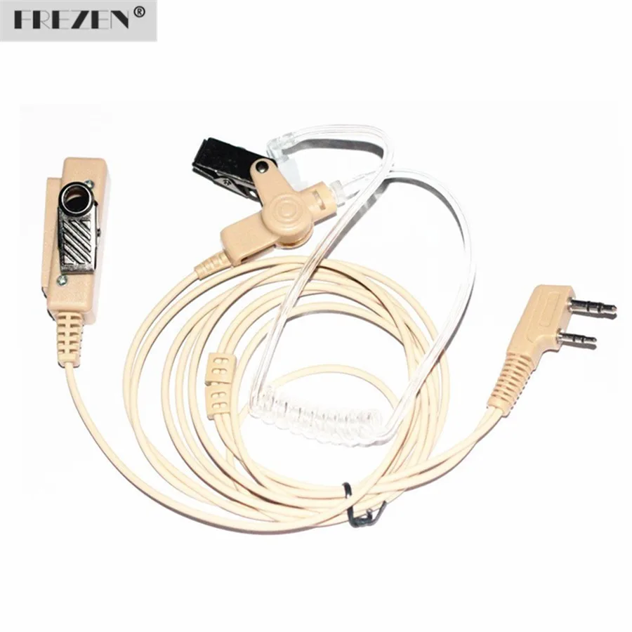 

Скрытая Акустическая трубка Гарнитура микрофон телесного цвета для Kenwood BAOFENG UV-5R 5RA 5RE Plus TYT двухстороннее радио