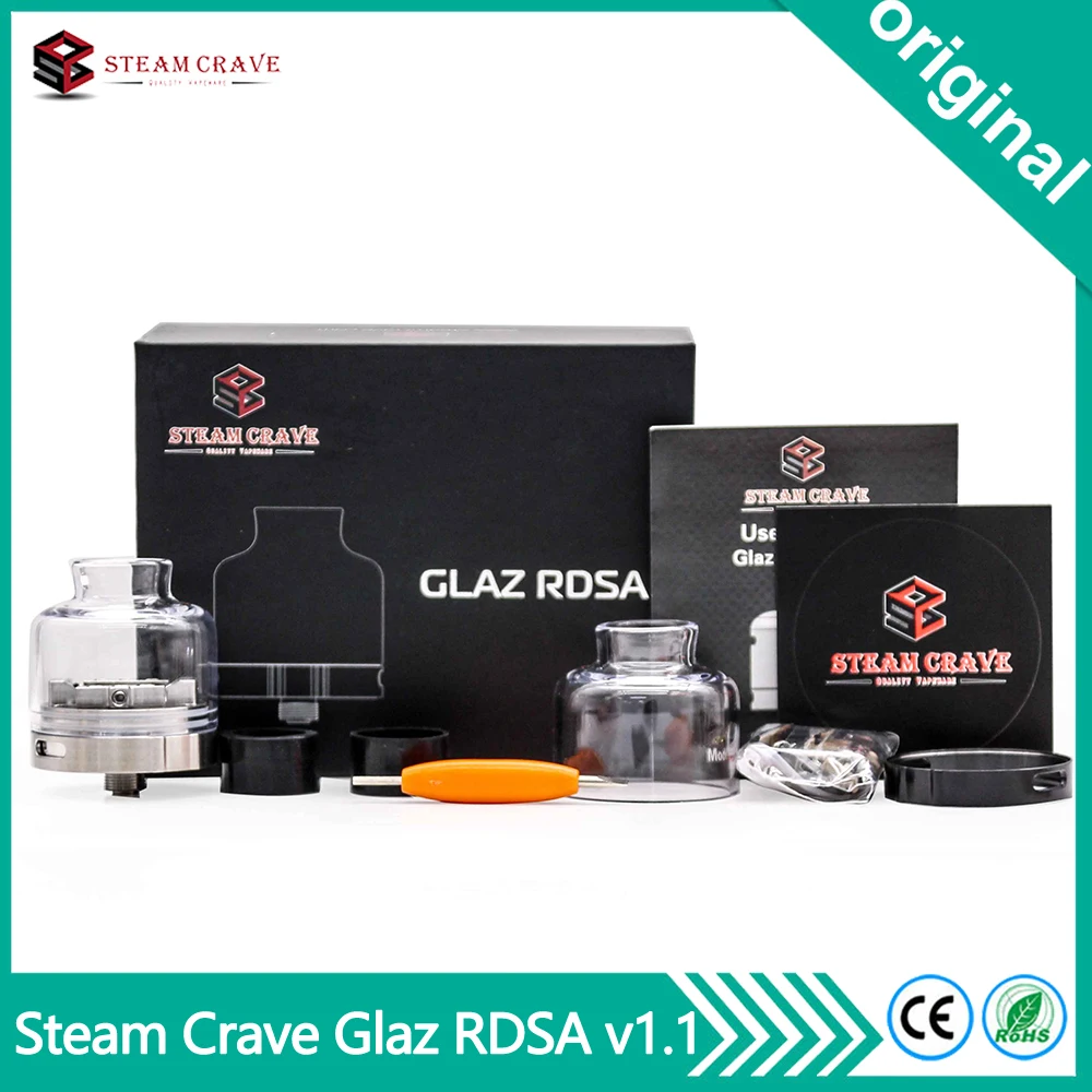 Новейший оригинальный испаритель Glaz RDSA V1.1 атомайзер 30 мм с диагональным верхним