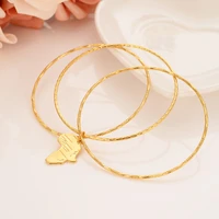 dubai charm bracelet gold ball beads bangle cute bell kids girls women hand chain jewelry anklets arab gift