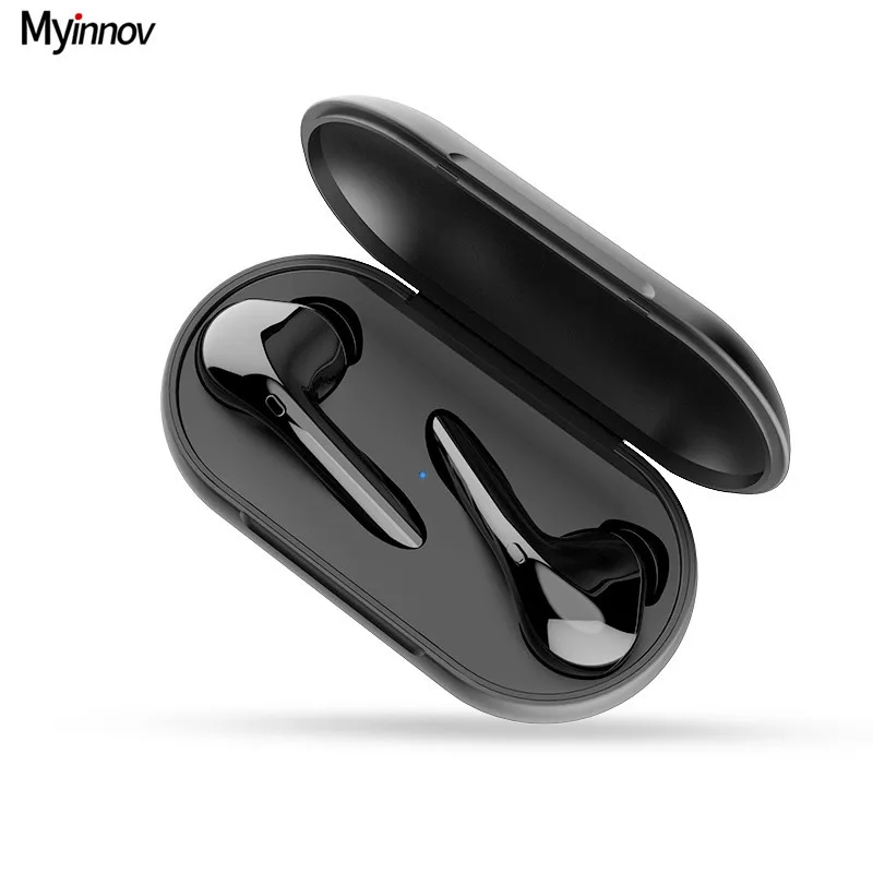 Myinnov MKJM6S наушники спортивные двойные Bluetooth TWS 5 0 стерео бас с зарядным боксом
