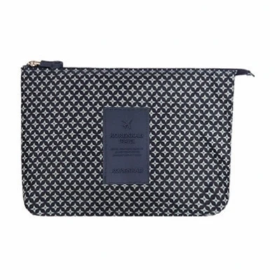Navy blue Женские многофункциональные сетчатые сумки для макияжа, для путешествий, для женщин, для хранения, высокое качество, косметичка, сумка для туалетных принадлежностей, органайзер, кошелек, сумочка, клатч - Цвет: Navy blue