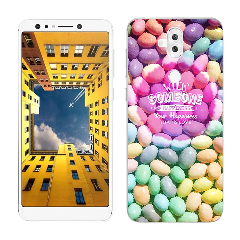 32 Для Asus Zenfone 5 Lite ZC600KL 6," чехлы для мобильного телефона из мягкого силикона с Чехлы бобы Окрашенные чехол для Asus ZF5Q X017D задняя крышка Капа - Цвет: 32