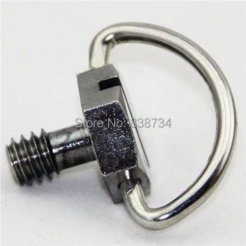 

10pcs 1/4 "*5mm 304 stainless steel folding D Ring hex slotted flat head camera screw for camera tripod quick release plate