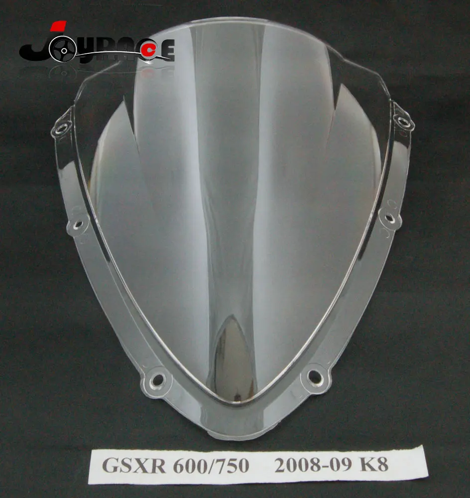 Лобовое стекло дымчатое лобовое для Suzuki GSXR 600/750 2008 2009 K8|windshield windscreen|double bubbledouble bubble