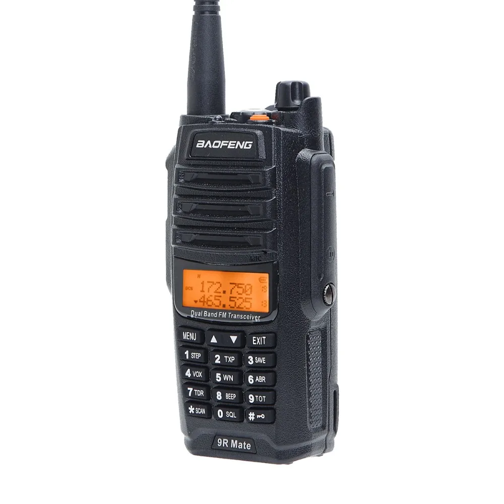 Новинка, высокая мощность, обновленная, Baofeng UV-9R mate, водонепроницаемая рация, 10 Вт, для двухсторонней радиосвязи, дальность действия 10 км, 4500 мАч, uv 9r plus