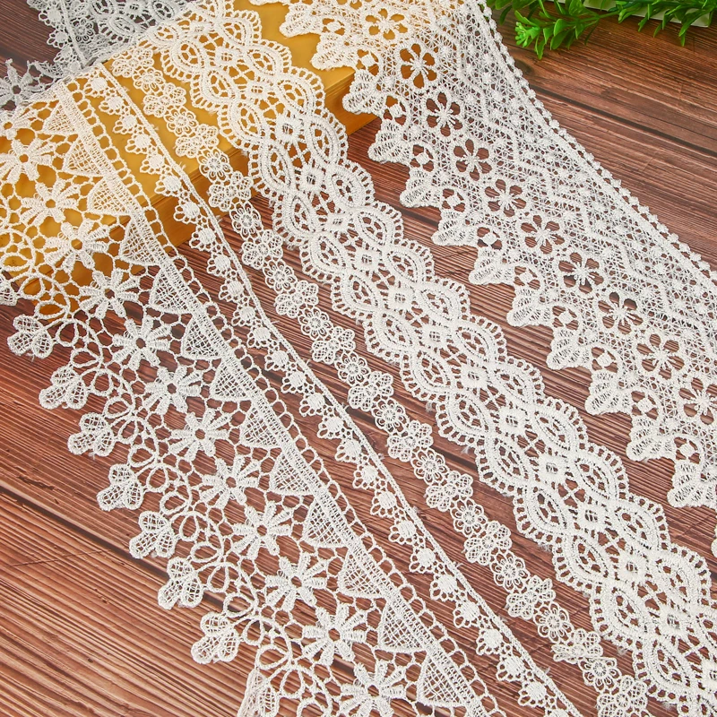 Кружевная лента с вышивкой ткань в рулоне сатиновые гипюровые ленты кружевной
