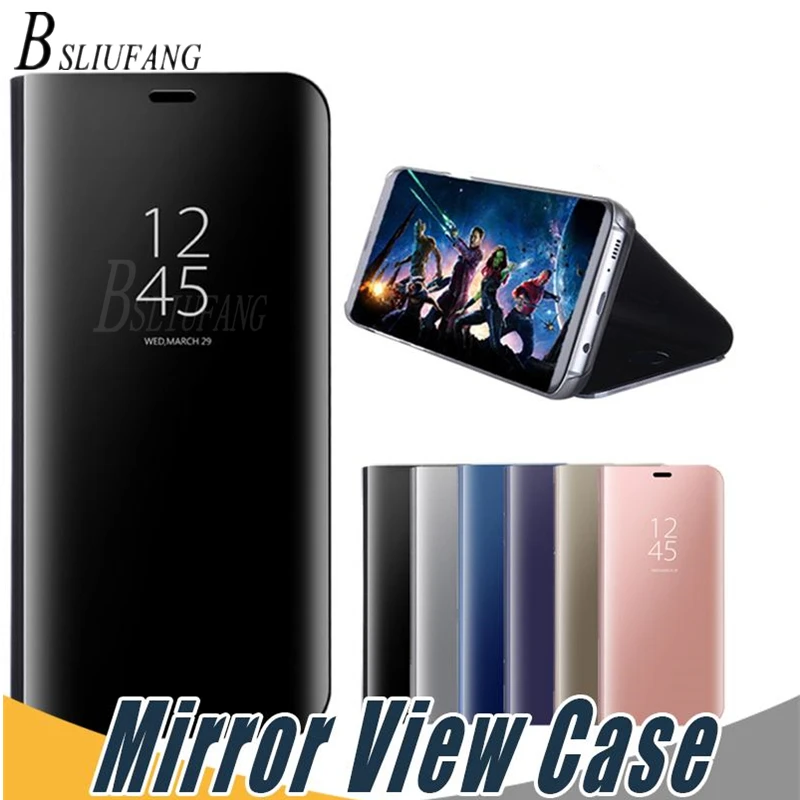 BSLIUFANG умный зеркальный флип-чехол для iPhone 8 7 6 6 S Plus кожаный чехол для телефона iPhone X XR XS Max Coque capa