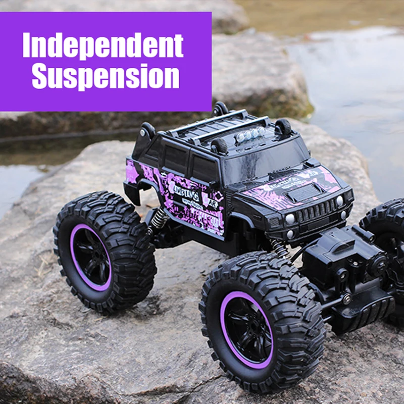RC автомобиль 4WD 2 4 г восхождение 4x4 двойные двигатели рок сканеры светодиодный