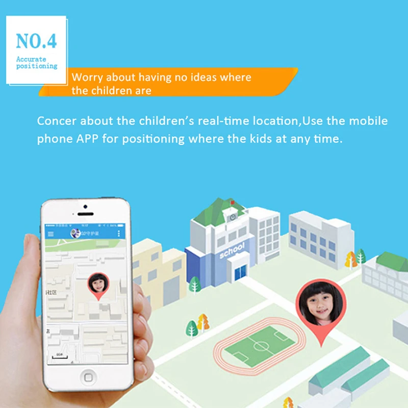 Детские Смарт часы SOS аварийный вызов LBS Позиционирование трекер умные для детей