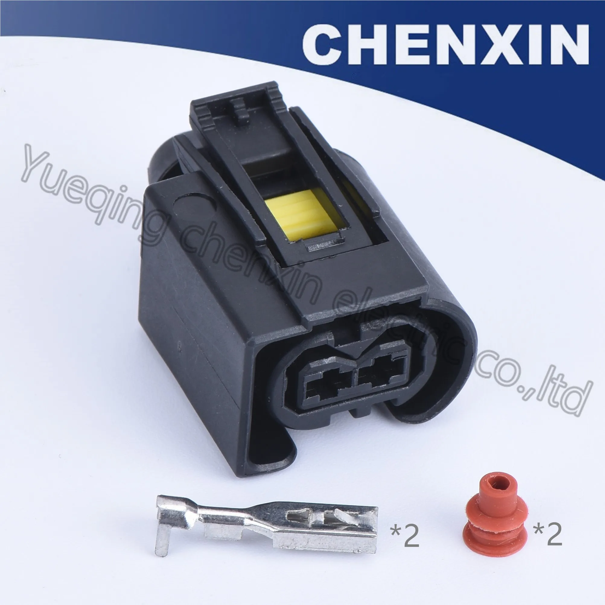 

Black 2pin Ignition coil harness damper plug Waterproof Auto connector 50290937 Automotive Sealed Female(2.8) Connector Housing