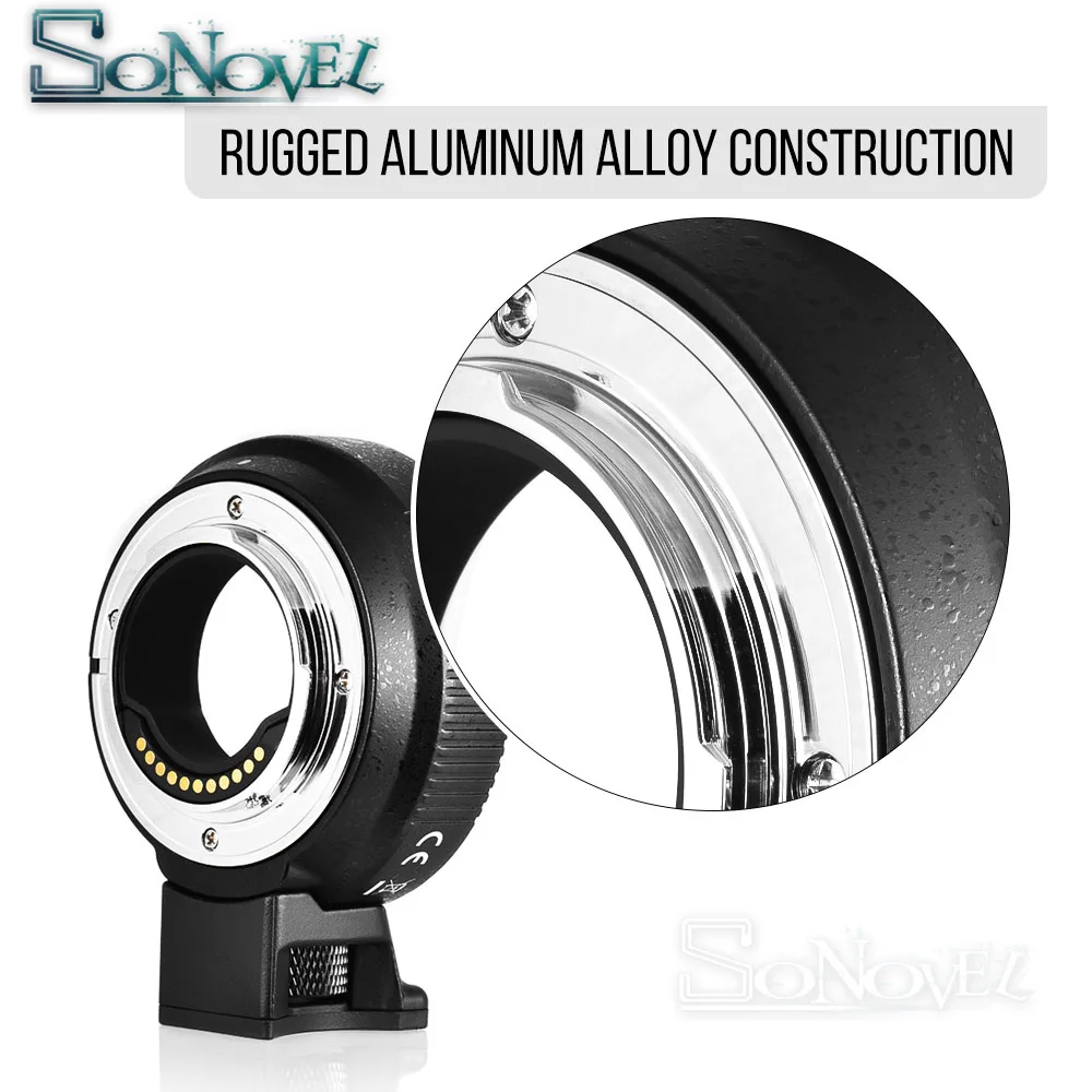 Адаптер объектива Commlite CM-AEF-MFT с автофокусом для EF/EF-S на M4/3 камеры Panasonic GH4 GH5 G7 G9 GX7 GF5