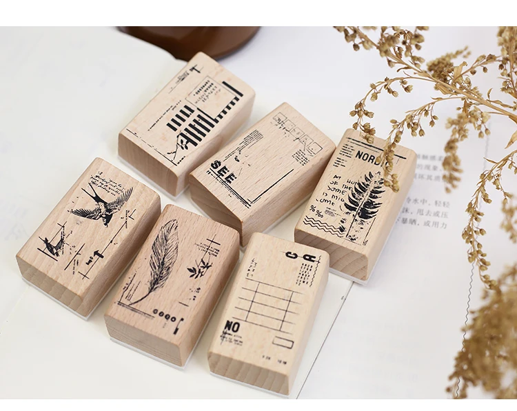 3x5 см винтажные листья Ласточка перо штамп DIY деревянные и резиновые штампы для скрапбукинга канцелярские товары Скрапбукинг Стандартный штамп