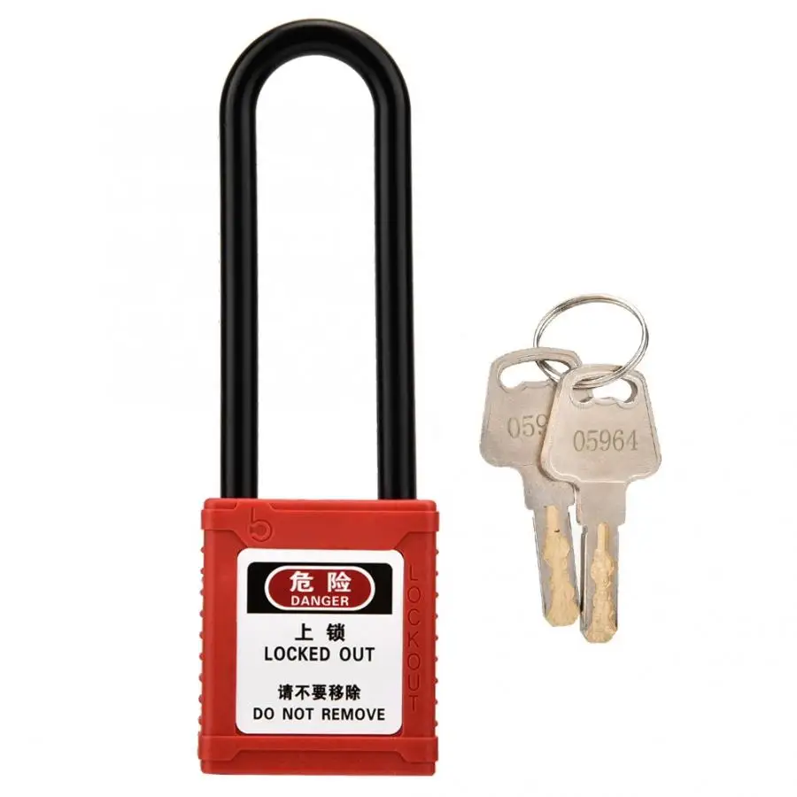 Industrial Safety Padlock Long Insulated Beam Lockout Tag Out Isolation Lock sliding door lock code | Обустройство дома