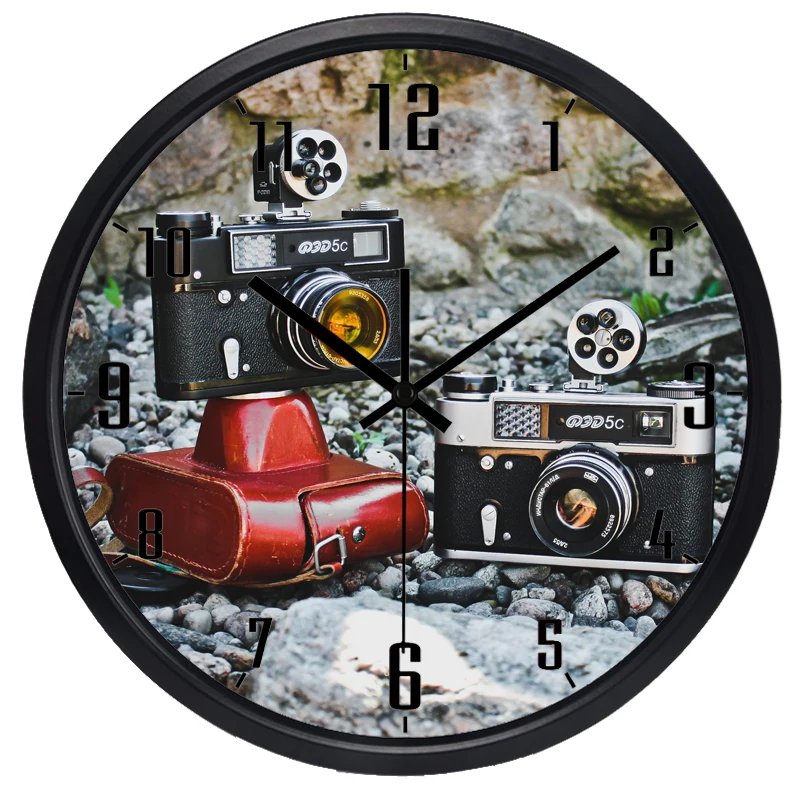 Настенные часы в стиле ретро популярные модные тихие большие настенные с