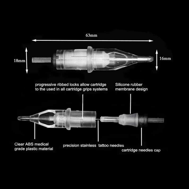 Высококачественный оригинальный картридж с наконечником прозрачный 3 круглыми