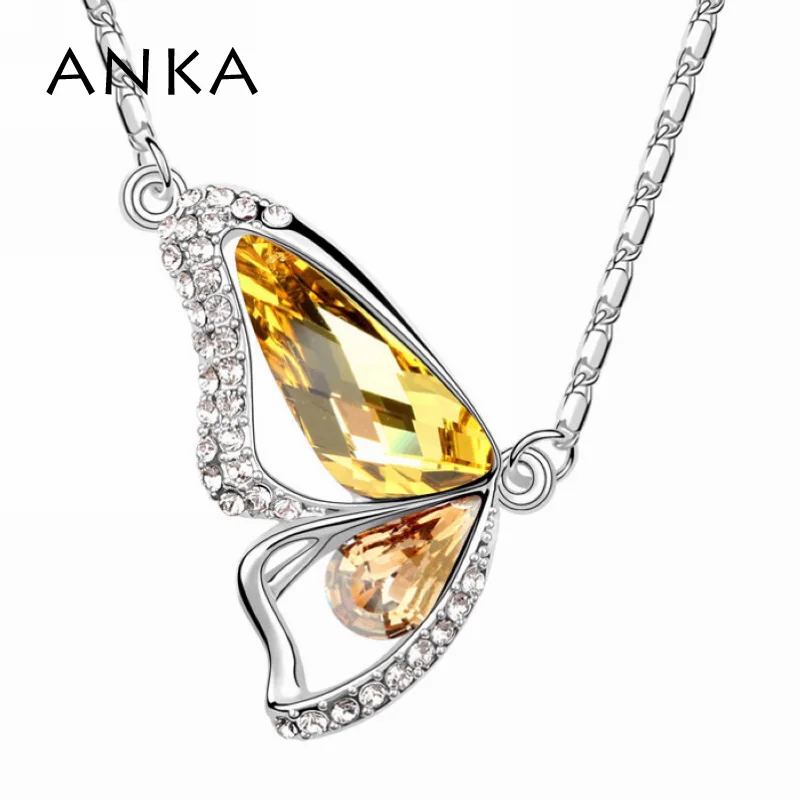 

2020 Accessories Jewelry New Butterfly Crystal Charm Necklace For Women Main Stone Crystals from Austria #89007