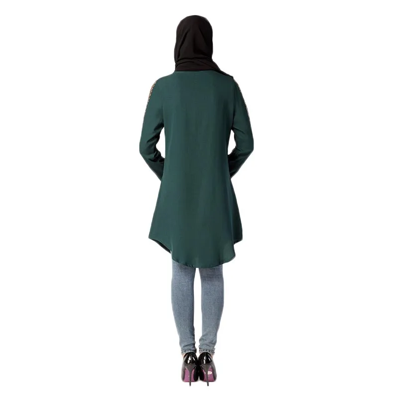 Женский кафтан средней длины с длинным рукавом|long sleeve|blouse blouseladies elegant blouses |