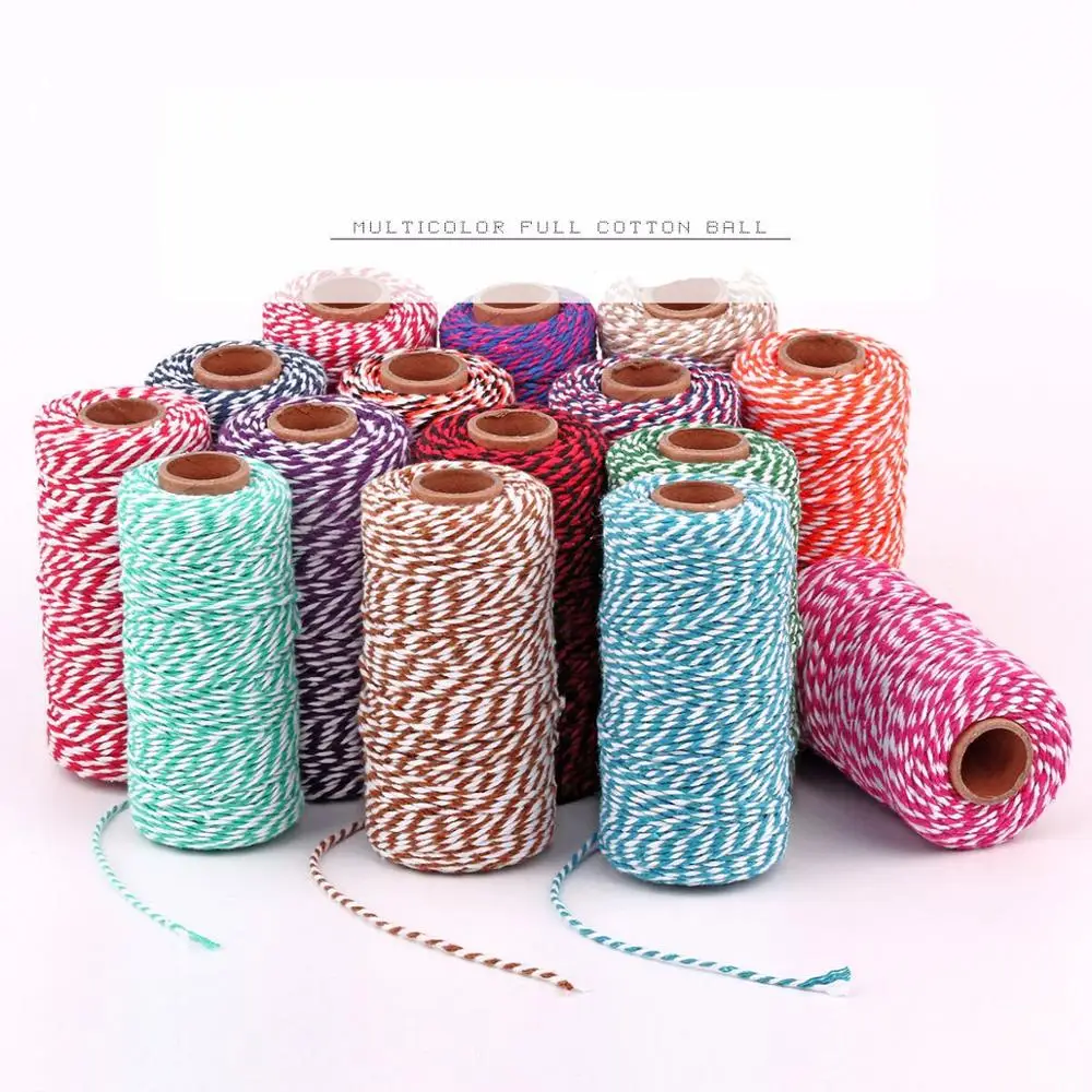 Витые шнуры 100 м/рулон DIY Подарочные Упаковочные аксессуары украшение упаковки