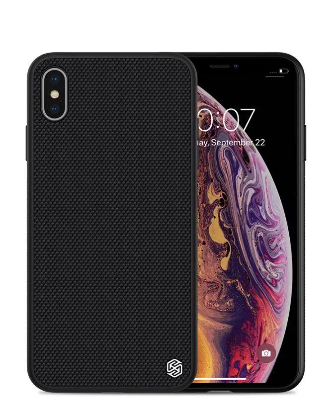 Nylon Case Black Nillkin синтетическая углеродная ПП Пластиковая Задняя крышка для iPhone X/Xs Max/Xr чехол ультра тонкий для iPhone 5,8 ''/6,5/6,1 - Цвет: Nylon Case Black