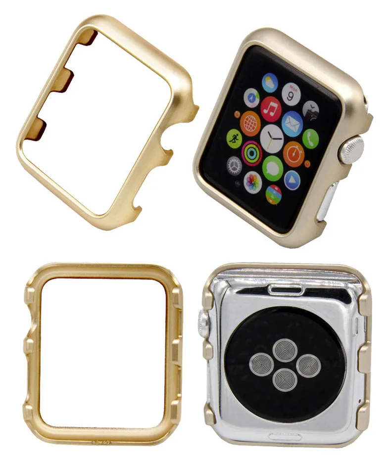 Чехол для Apple Watch, 42 мм, 38 мм, iWatch Series 3, 2, 1 шт., рамка для часов, защитный бампер, чехол в виде ракушки