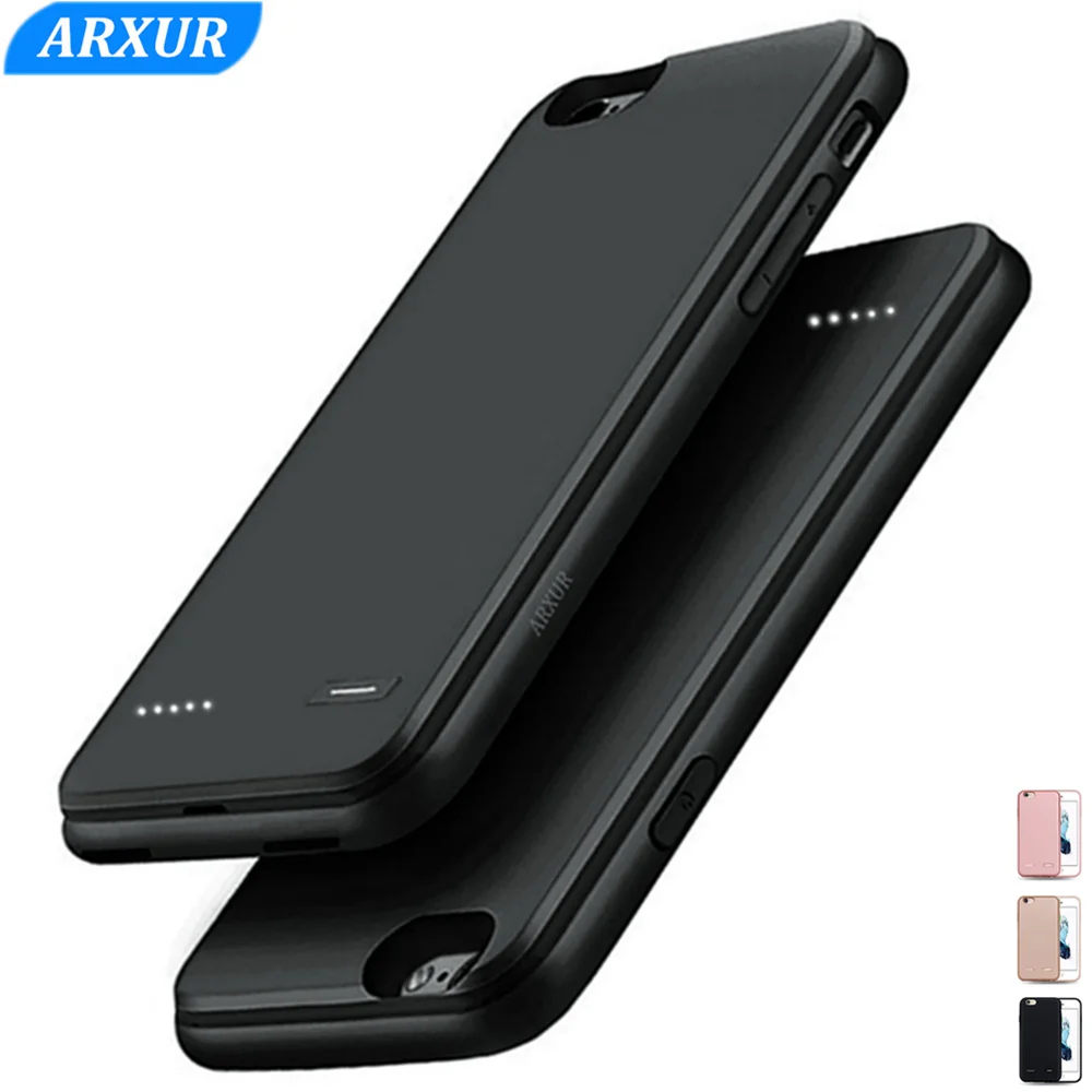 Тонкий ультра тонкий батарея чехол для iPhone 6 Plus 6S зарядное устройство запасные