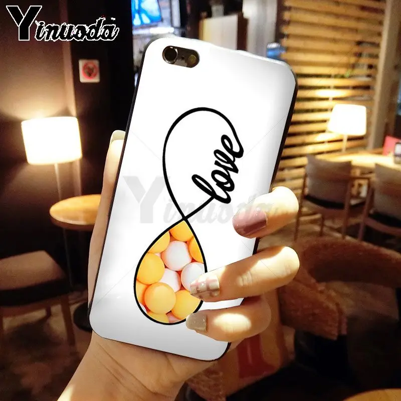 Yinuoda tennis Черный силиконовый мягкий ТПУ чехол для телефона iPhone 6S 6plus 7 7plus 8Plus X Xs MAX 5 5S
