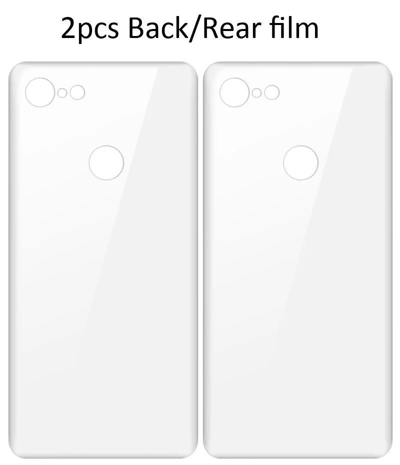 2xback Imak Гидрогелевая пленка 3 III для Google Pixel 3a XL задняя Передняя Задняя Защитная Прозрачная Олеофобная пленка - Цвет: 2xback