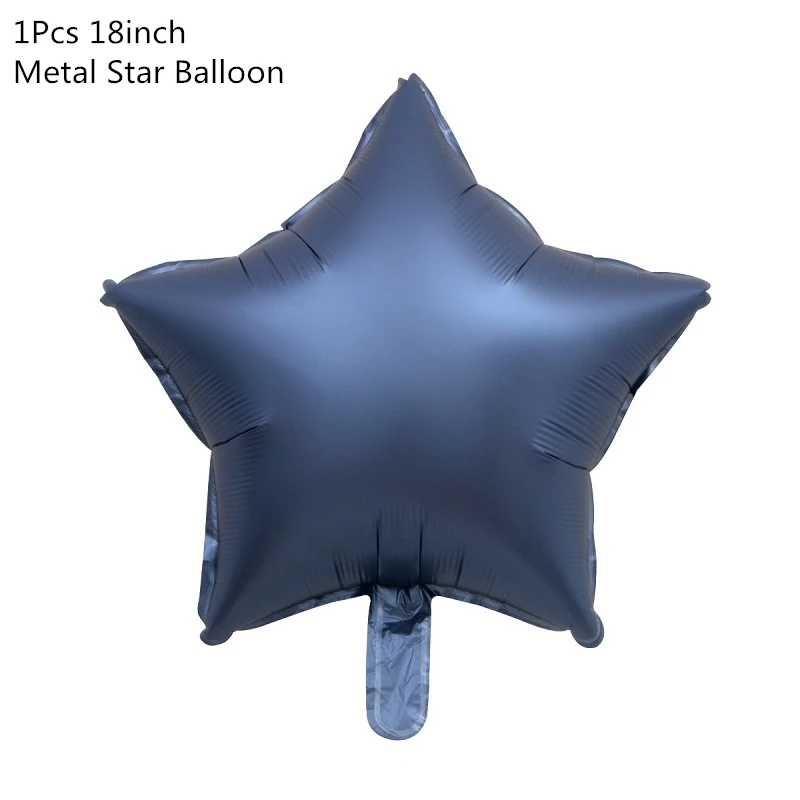 1pcs metal star Космическая вечеринка астронавт ракета корабль фольгированные шары Галактика/Солнечная система тематическая вечеринка Мальчик Дети День рождения украшения сувениры - Цвет: 1pcs metal star